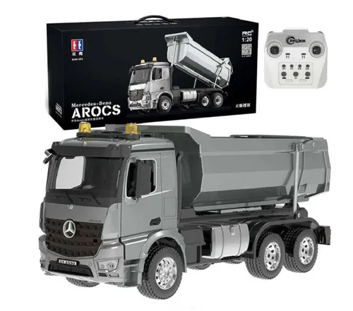 COIL RC-Auto RC-Wagen, RC Ferngesteuertes Mercedes Arocs, Muldenkipper (Model: CADA E590-003), 1:20, 2,4 GHz, Ferngesteuert, Licht, Sound, 45 x 19.8 x 16 cm