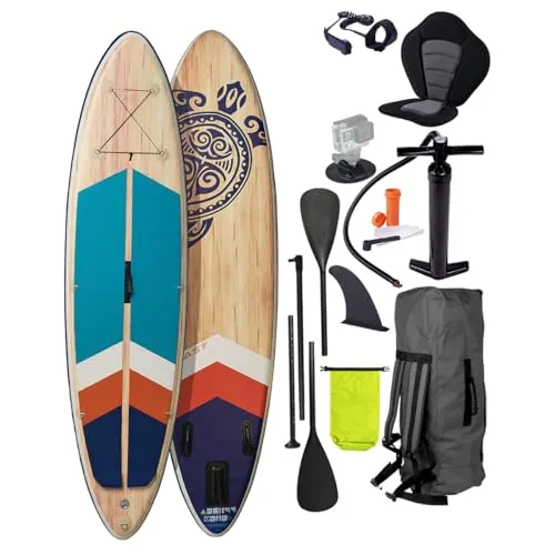 BRAST SUP-Board Retro, Aufblasbares Stand up Paddle Set von BRAST