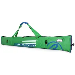 BRUBAKER Skitasche Carver Champion Ski Tasche - Grün (Skibag für Skier und Skistöcke, 1-tlg., reißfest und schnittfest), gepolsterter Skisack mit Zipperverschluss blau|grün 170 cm x 34 cm x 34 cm