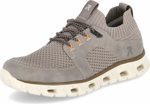 Sportlicher Slip-On Sneaker RIEKER für Herren, Gr. 40, grau (taupe) - Herren-Halbschuhe, sportlicher Slip-On Sneaker aus hochwertigem Nubuklederimitat, mit rutschhemmender Laufsohle und elastischem Gummizug für optimalen Tragekomfort.