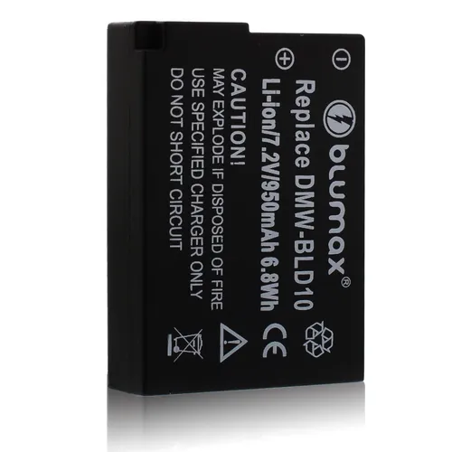 Blumax Akku passend für Panasonic DMW-BLD10E  DMW-BLD10PP  DMC-GF2 GF2KS 950 mAh