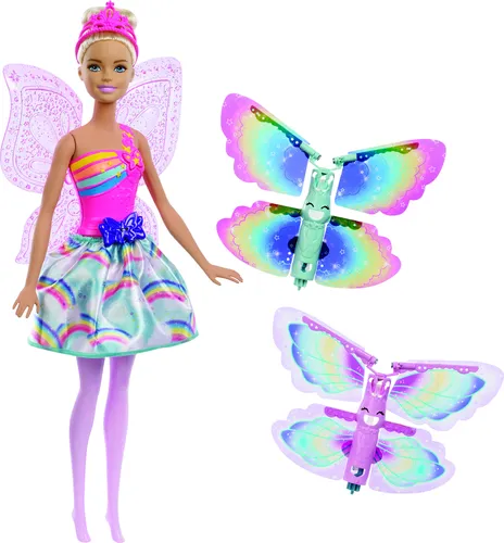 Produktbild Barbie Dreamtopia Regenbogen-Königreich Magische Flügel-Fee Puppe (blond)