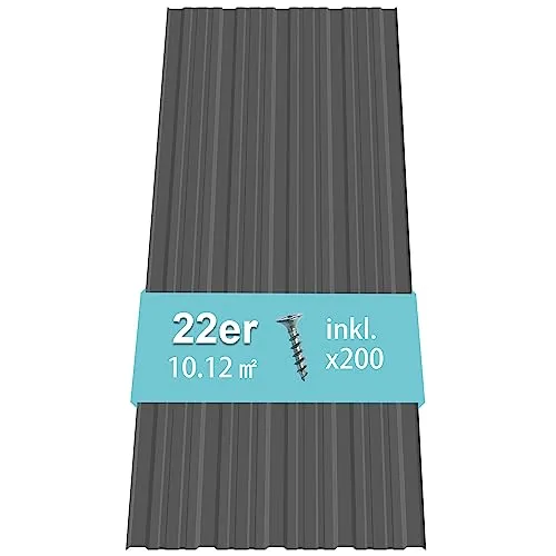 Thanaddo 22er Set Profilblech Trapezblech mit Schraube