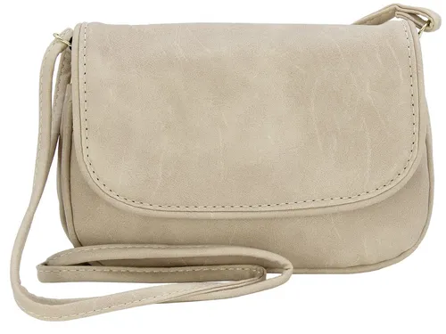 JENNIFER JONES Kleine Damen Umhängetasche in beige von Jennifer Jones Leather