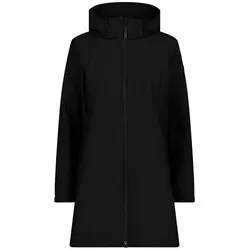 CMP Woman Parka Jacket Zip Hood nero (U901) 42 - Funktionsjacke für Damen mit einzigartigem Jacquard-Muster, wasserabweisend und atmungsaktiv für optimalen Schutz bei Outdoor-Aktivitäten.