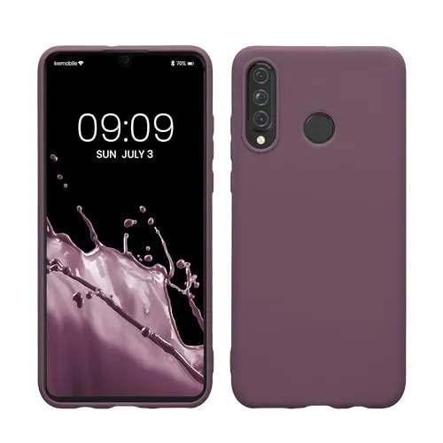 kwmobile Hülle kompatibel mit Huawei P30 Lite Hülle - weiches TPU Silikon Case - Cover geeignet für kabelloses Laden - Helle Iris