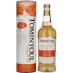 Tomintoul Small Batch White Port Cask Finish 40% Vol. 0,7l - Whisky aus den schottischen Highlands, einzigartiges Finish in White Port Casks für ein harmonisches und vielschichtiges Geschmacksprofil.