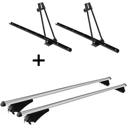 Fahrradträger Set ORION + Relingträger Tiger XL für Mitsubishi Outlander PHEV