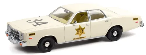 Plymouth Fury 1977 Hazzard County Police - 1:18 Modell - Limitierte Edition des Polizei-Modells Plymouth Fury 1977 im Maßstab 1:18 von Greenlight. Neu und originalverpackt, ideal für Sammler und Fans der Hazzard County Serie.
