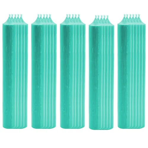 Kerzen Türkis von Stabkerze