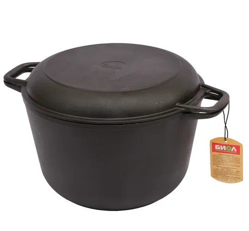 Gusseisen Topf / Schmortopf / Kazan / mit Deckel / für alle Herdarten / 3 l