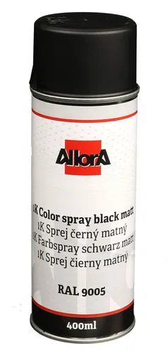 1K AllorA Spraydose Schwarz matt RAL 9005 Tiefschwarz Lackspray Spray 400 ml