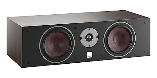 DALI Oberon Grand VOKAL – Dunkle Walnuss Kraftvoller Centerlautsprecher mit 2 x 7 SMC-Tieftönern und großem Gehäuse für verzerrungsfreie Surround-Dialoge