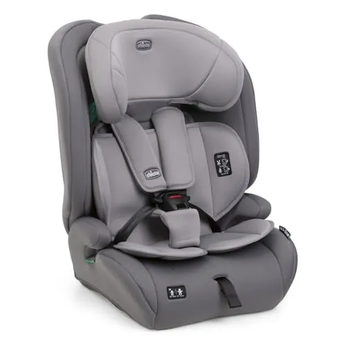 Chicco Gro Up i-Size, Kindersitz für 15 Monate bis 12 Jahre (76-150 cm), leicht, wiegt nur 5 kg, mit Isofix-System, verstellbarer Kopfstütze, mit Reduzierkissen, Installation mit dem Autogurt