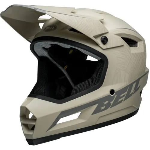 Bell Sanction 2 DLX Mips Downhillhelm Beige L - Fahrradhelm mit Mips® für zusätzlichen Schutz, ideal für BMX und Downhill. Leicht, atmungsaktiv und mit Fidlock®-Schnalle für einfache Handhabung.