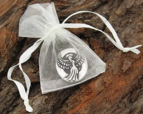 Dein Engel, Engelmünze im Organzasäckchen in silber von JOJO