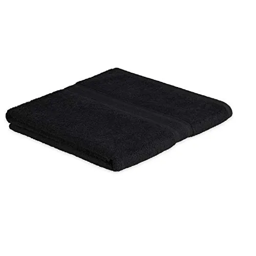 EXKLUSIV HEIMTEXTIL Frottier Handtücher Badetuch 100 x 150 cm Schwarz 500 g