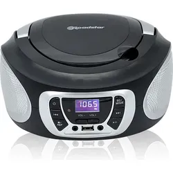 Produktbild Roadstar CDR-365U, Tragbarer CD-Player in Schwarz/Silber