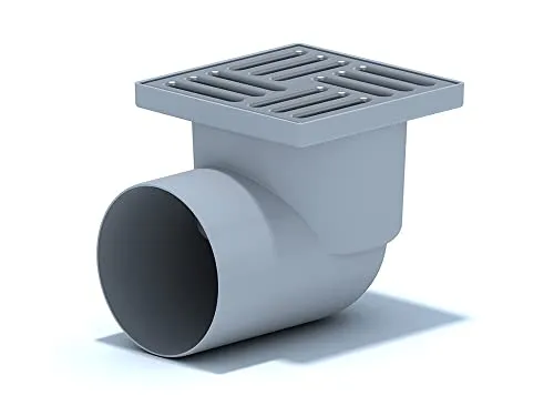 Belvit Bodenablauf Edelstahl Eck 110mm 150x150