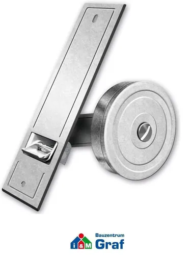 SCHELLENBERG Einlass-Gurtwickler für das Rollladensystem Maxi, Lochabstand 16 cm, Unterputz-Montage, Gurtbreite 23 mm, Set, 1-tlg., für Rollladengurte mit 23 mm Breite silberfarben