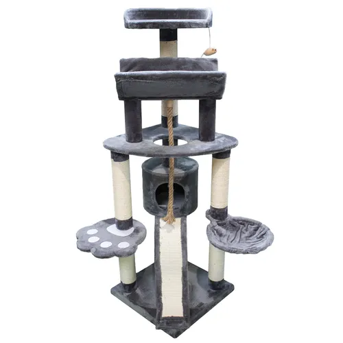 Kratzbaum LOU Grau 145 cm