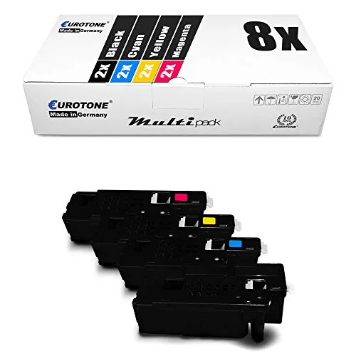 8X Eurotone Toner für Xerox Workcentre 6025 6027 wie 106R02756 - 106R02759 Set