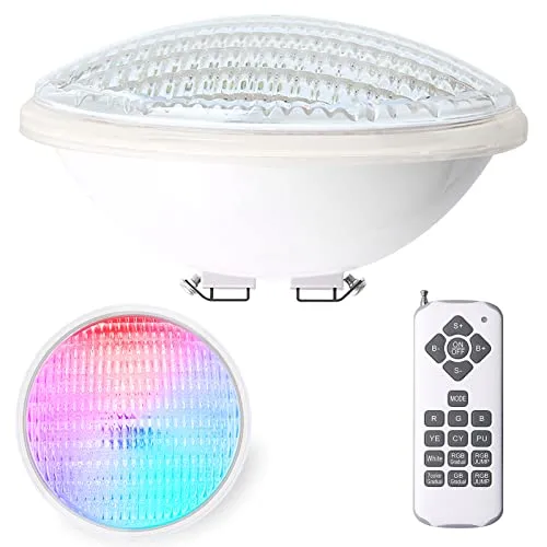 Kingwen 40W RGB LED Poolbeleuchtung LED Poolbeleuchtung Unterwasser Mit Fernbedienung 4000lm IP68 Wasserdichte Unterwasserleuchten 12V AC/DC Poolscheinwerfer Unterwasser Beleuchtung
