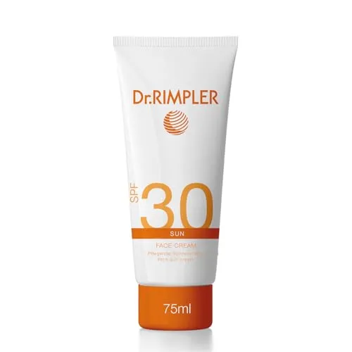 Dr. RIMPLER SUN Face Cream SPF 30 - Vegane Sonnencreme für Gesicht und Hals - Sonnenschutzmittel mit SPF 30, schützt effektiv vor UVA- und UVB-Strahlung, pflegt mit wertvollen Ölen und ist ideal für empfindliche Haut.