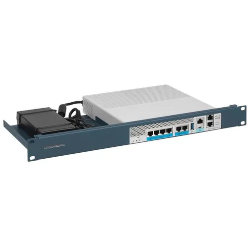 Rackmount.IT CISRACK RM-CI-T16 - Montagesatz für Netzwerkgeräte - Server-Zubehör für Cisco Catalyst 9800-L Wireless Controller, robust und platzsparend mit 1U Höhe und attraktivem metallic blauem Design.