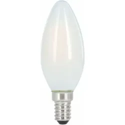 LED-Filament, E14, 470lm ersetzt 40W, Kerzenlampe, matt, Warmweiß (001