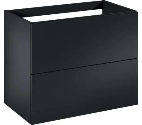 LAUFEN Waschtischunterschrank LIDA BxHxT 80 x 63,5 x 44,9 cm Frontfarbe schwarz matt