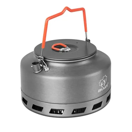 Tentock Wasserkessel Teekessel Camping Kessel Gas Schnelle Heizung Teekanne Portable Aluminium Flötenkessel Outdoor Wasserkocher 1.1L / 1.6L(1.6L)