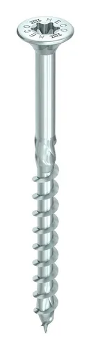 Heco TOPIX-plus Senkkopfschraube TD 4,5 x 60 TG Fräsrippen TD verzinkt blau T25 - 62248 (VPE: 200 Stück)