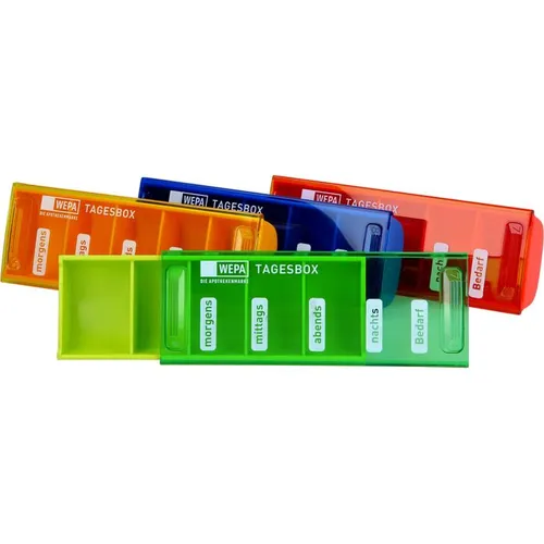 WEPA Tagesbox UV-Schutz+ farbig sortiert