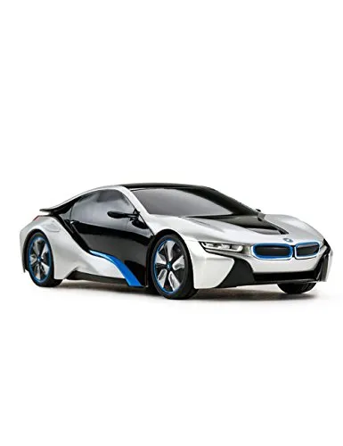 Rastar BMW i8 Spielzeugauto 1:24 - Ferngesteuertes Modell - RC-Modelle: Authentische Nachbildung des BMW i8 mit beeindruckender Reichweite bis zu 25 m und Geschwindigkeit von 6 km/h, ideal für drinnen und draußen.