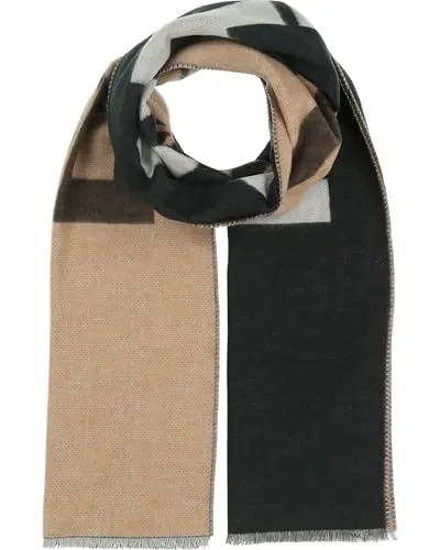 bugatti Modeschal Cashmink® Schal mit Schnittfransen - Eleganter doppelseitiger Schal aus hochwertigem Cashmink, perfekt für vielseitige Styles. Weich und allergikerfreundlich, ideal für schicke oder lässige Outfits.