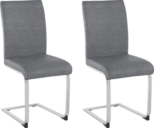 OTTO home Freischwinger Charissa (Set, 2 St), Bezug in verschiedenen Qualitäten, maximale Belastbarkeit 120 kg