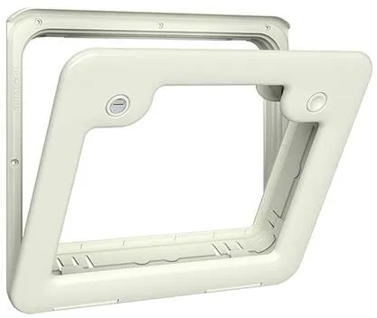 Thetford Servicetür III 385x335 Weiß - Festes WC Servicetor - Sonstige - Hochwertige Servicetür für einfaches Zugriff auf Ihr Potti, ideal für Wohnmobile und Campingfahrzeuge.