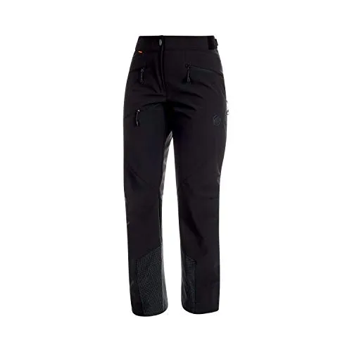 Mammut Tatramar Softshell-Hose Damen schwarz - Sportliche Softshell-Hose für Damen, ideal für abwechslungsreiche Touren. Mit verstellbarem Bund, Ventilation und robustem Material bietet sie Komfort und Funktionalität für jedes Abenteuer.