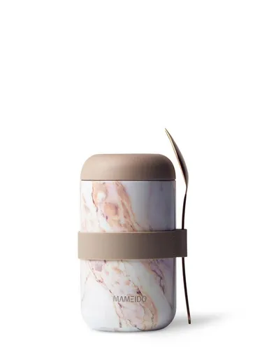 MAMEIDO Thermobehälter aus Edelstahl – 500 ml & 800 ml - Thermobehälter aus Edelstahl, ideal für Schule oder Büro. Mit doppelwandiger Isolierung bleiben Speisen stundenlang heiß oder kalt. Inklusive praktisches Besteck für unterwegs.