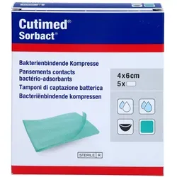 Cutimed Sorbact Kompressen 4x6 cm