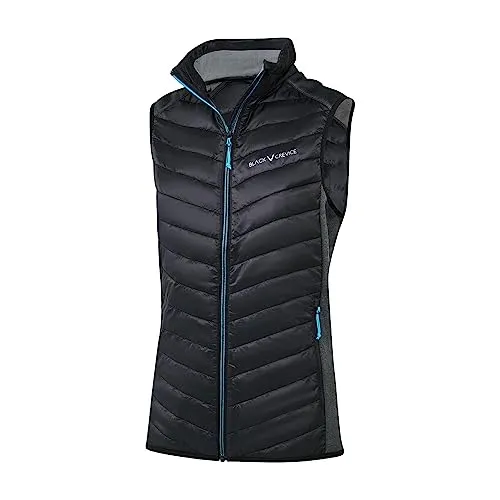 Black Crevice Damen ärmellose Weste, schwarz, 40