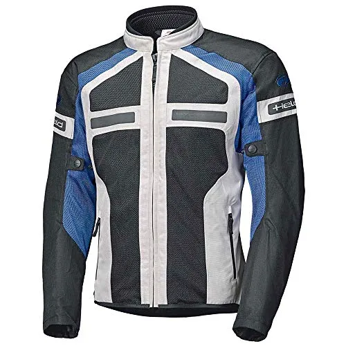 Held Tropic 3.0 Motorrad Textiljacke, grau-blau, Größe M - Motorradjacke aus HEROS®-TEC-Gewebe 600 D mit atmungsaktivem Mesh-Innenfutter und luftdurchlässigen Einsätzen für optimalen Komfort bei Fahrten.