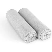 Bestlivings Microfaser Geschirrtuch Sunshine 65 x 45 cm 4er Pack Hellgrau