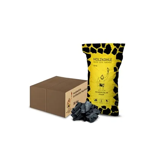 Holzkohle von Neandertaler Feuer