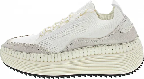 Marc O’Polo Damen Sneaker 30317833501631100 (36/white) - Trendige, sportliche Sneaker mit rutschhemmender Laufsohle und gut gepolsterter Decksohle. Die teilweise sockenähnliche Konstruktion sorgt für optimalen Tragekomfort.