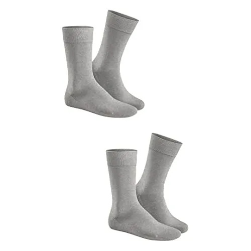 Hudson Herren Socken Only 2-Pack druckfreier Bund Silber 0502 43-46