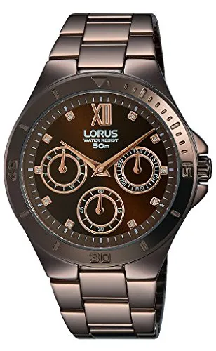 Lorus Watches Damen Analog Quarz Uhr mit Edelstahl beschichtet Armband RP665CX9