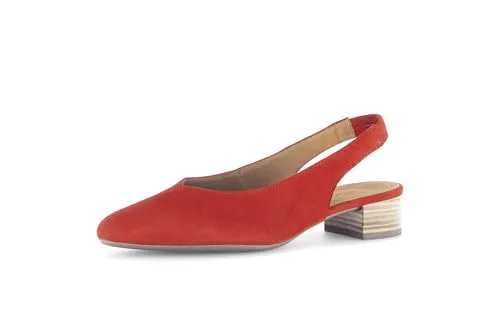 Gabor Damen Slingpumps in Fire (tamponiert) – Stilvolle Abendschuhe - Elegante Gabor Damen Slingpumps mit knöchelriemchen, ideal für besondere Anlässe. Bequem und modisch, perfekt für einen stilvollen Auftritt.