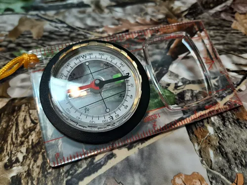 HERBERTZ - LINEAL KOMPASS + LUPE - Leuchtmarken - NEU & ovp - 55020